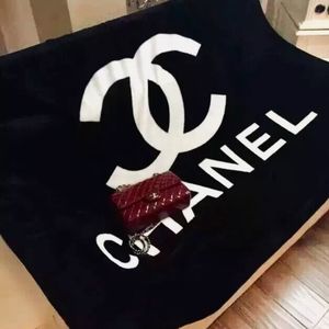 New Chanel Plush Throw Blanket For Sale.